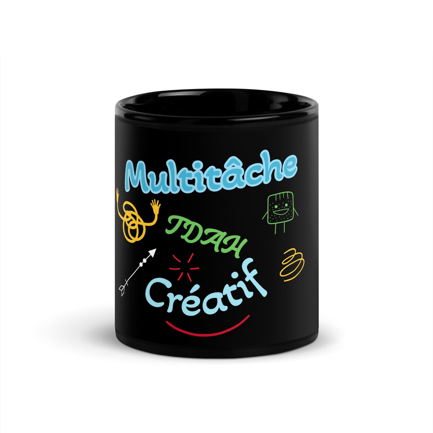 Mug brillant noir " créatif"